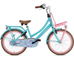 Popal Daily Dutch Basic+ N3 - Kinder Transportfiets - 22 inch - Turquoise/Roze