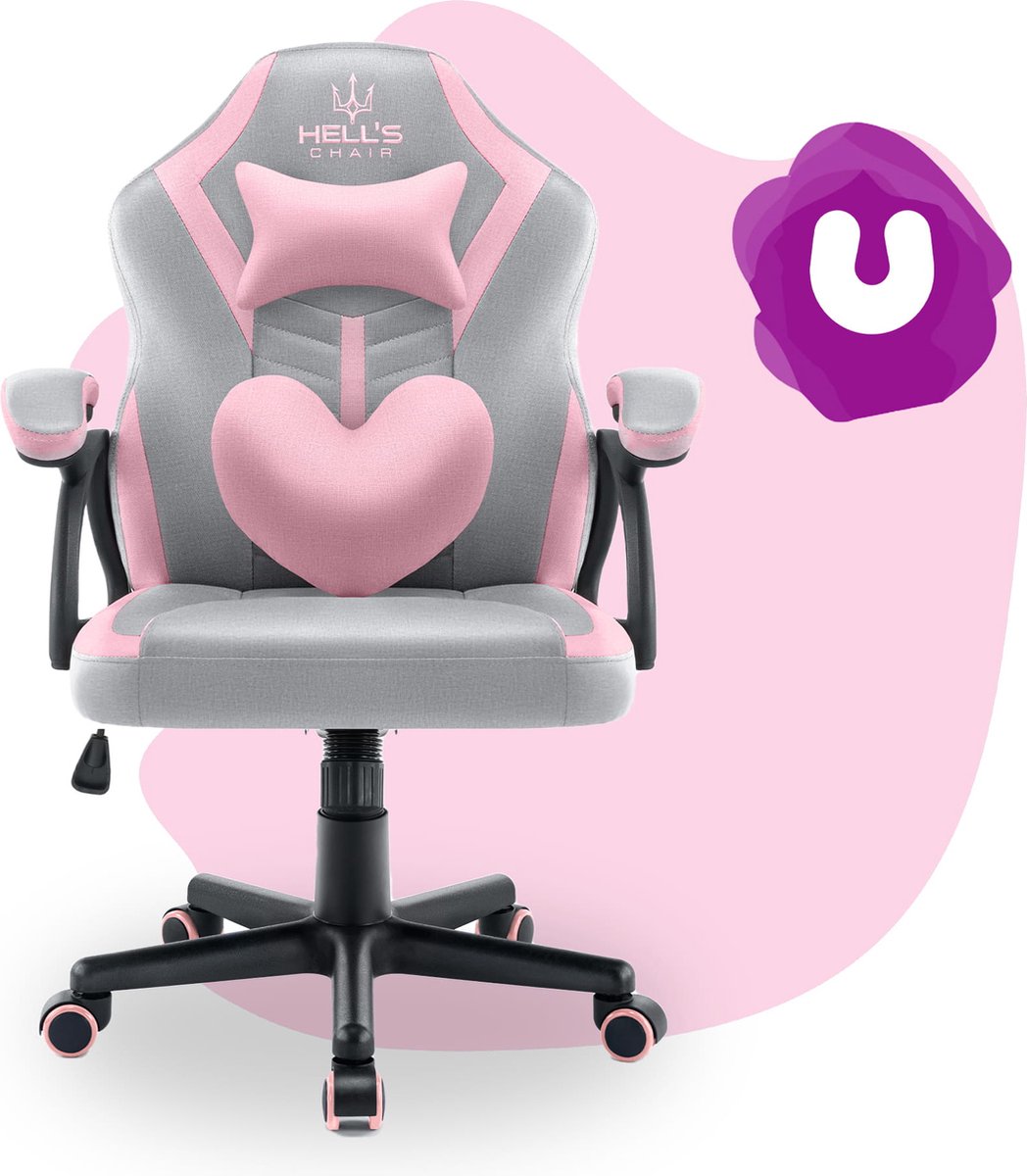 HOMCOM Bureaustoel Massagestoel Met 6 Vibratiepunten Ergonomische Gamingstoel Met Verwarmingsfunctie~0v4ni4mjpbg01