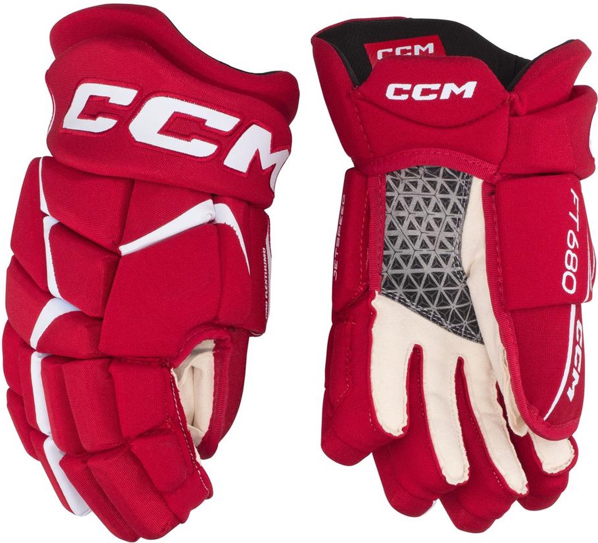 CCM - Jetspeed FT680 - IJshockeyhandschoenen - Volwassenen - Rood - Wit - 13