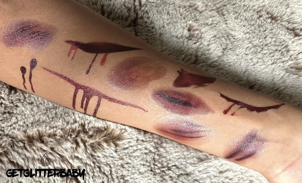 GetGlitterBaby® - Wonden Tattoos / Halloween Decoratie Versiering / Carnaval Schmink Make Up Plak Tattoo Bloed / Tijdelijke Tattoo / Nep Tatoeage - Wond / Wonden / Bloed — afbeelding 7