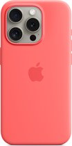 Apple Siliconenhoesje met MagSafe geschikt voor iPhone 15 Pro - Guava