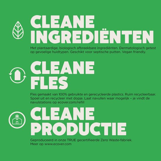 Ecover - Vloeibaar Donker Wasmiddel - Voordeelverpakking 6 x 1.43 L - 186 wasbeurten - Kleurbescherming & Pluisverwijdering - Plantaardig & Biologisch afbreekbaar