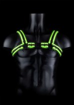 Shots - Ouch! Gesp Harnas - S/M neon green/black S/M