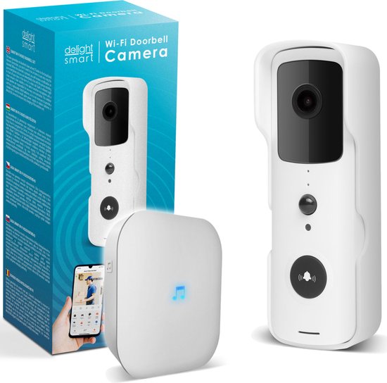 Caméra de sonnette Smart Wifi Interphone vidéo sans fil avec sonnette  d'appel