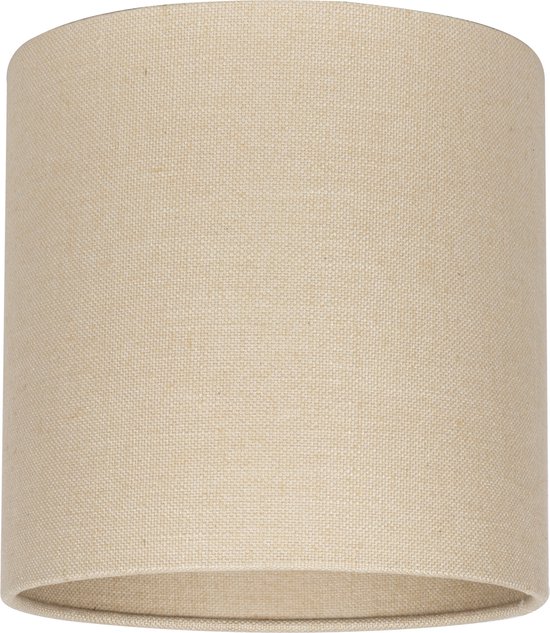 Milano lampenkap stof - beige transparant Ø 20 cm - 20 cm hoog