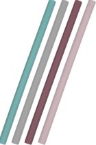 MiniKoioi - Flexi Straws - Herbruikbare rietjes - Pink & Brush