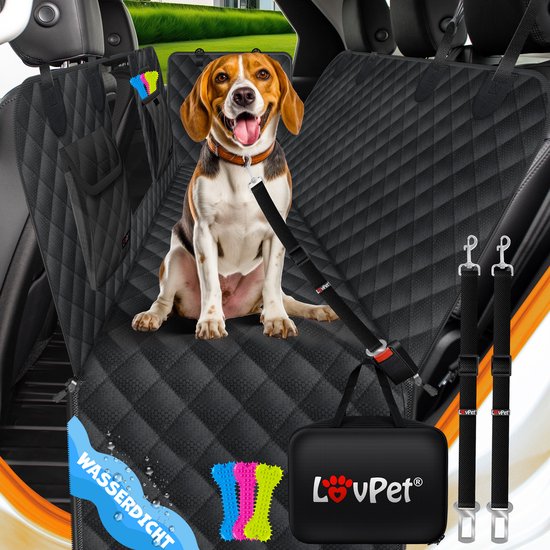 Couverture pour chien pour siège arrière de voiture, imperméable