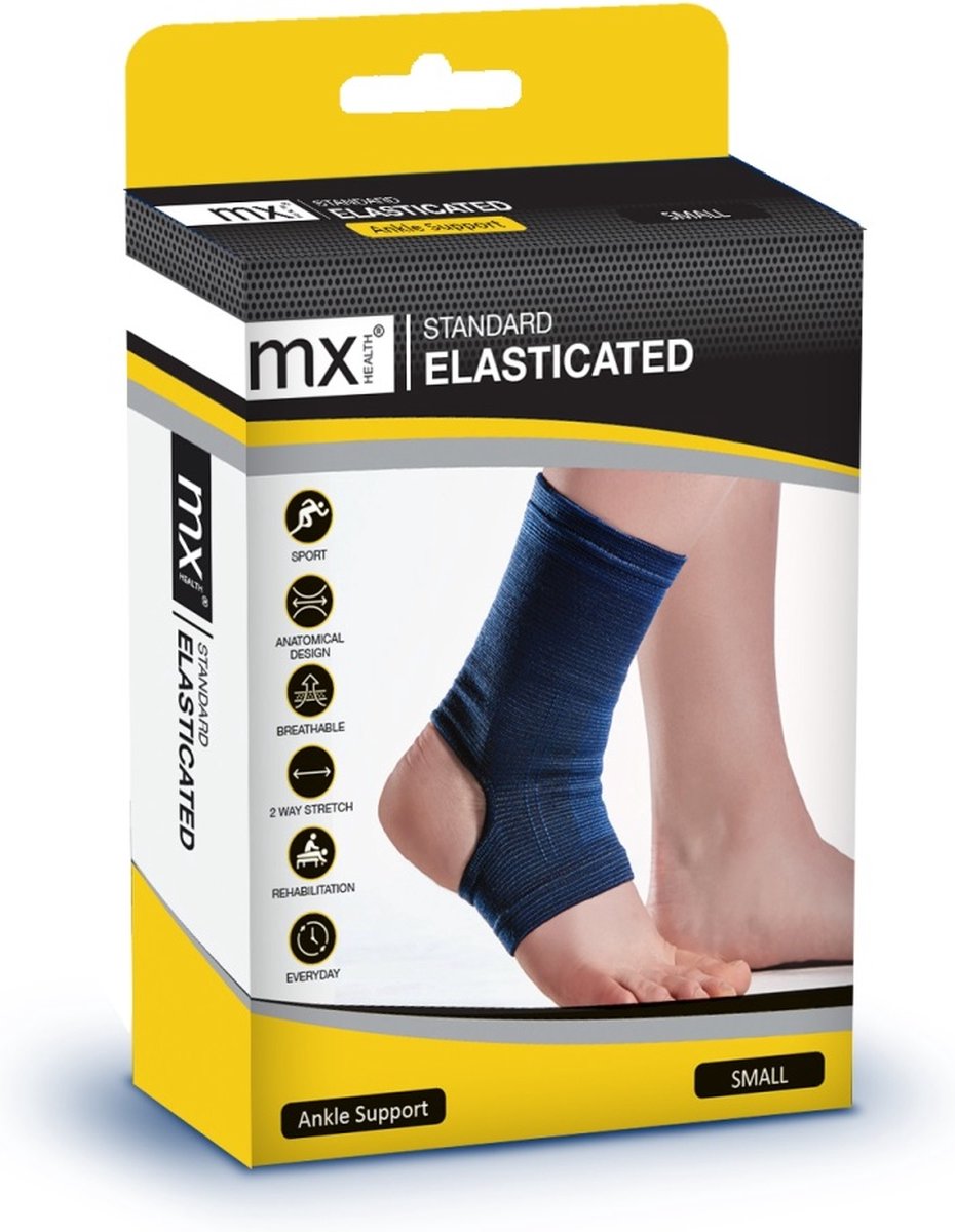 MX standard elasticated ankle support S