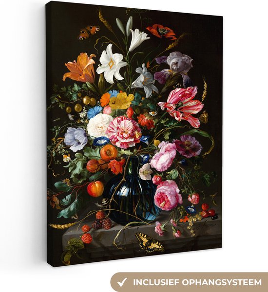 Canvas - Schilderij met bloemen - Oude meesters - Kamer decoratie - Slaapkamer