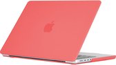 Mobigear Laptophoes geschikt voor Apple MacBook Air 11 Inch (2010-2016) Hoes Hardshell Laptopcover MacBook Case | Mobigear Matte - Coral Orange - Model A1370 / A1465 | Oranje