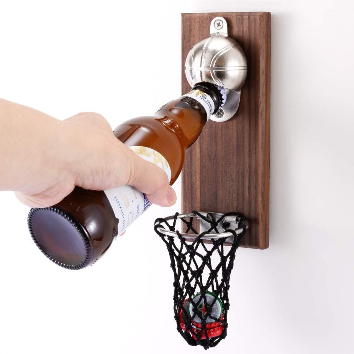 SHOP YOLO - flesopener wand - Beer opener wall voor koelkastpasta -20x8 Cm