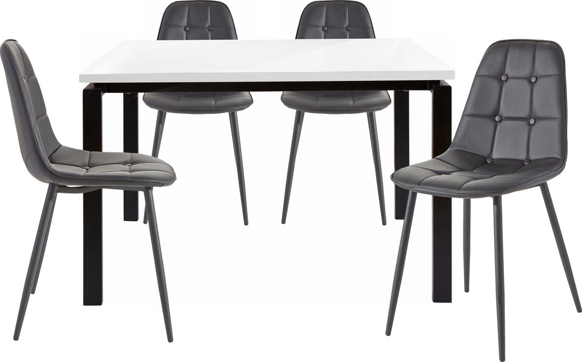 Sabine&Luna-Eetset - 120 cm - Zwart