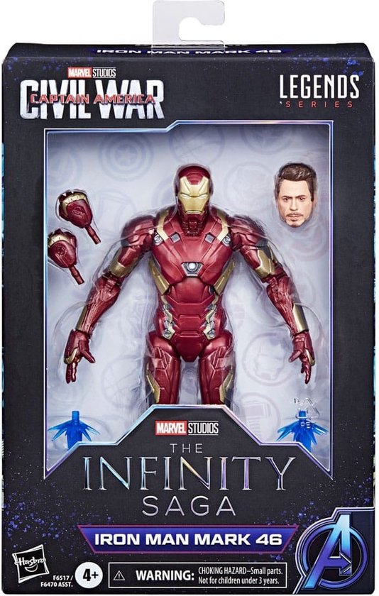 Marvel The Infinity Saga Iron Man Mark 46 - Figurine 15 cm | bol