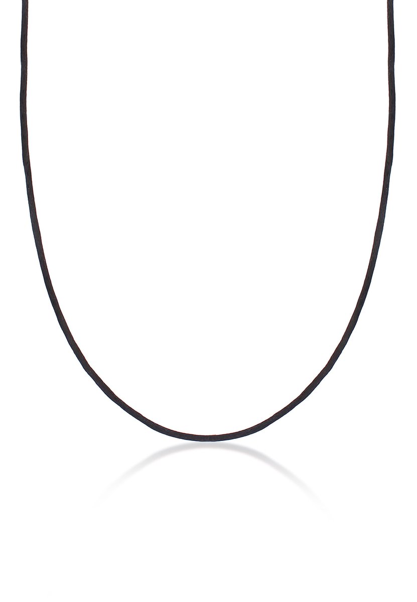 Nenalina - Halsketting - Dames Zijden Band Basic Minimaal Trend Blogger in verguld 925 Sterling Zilver - Dames