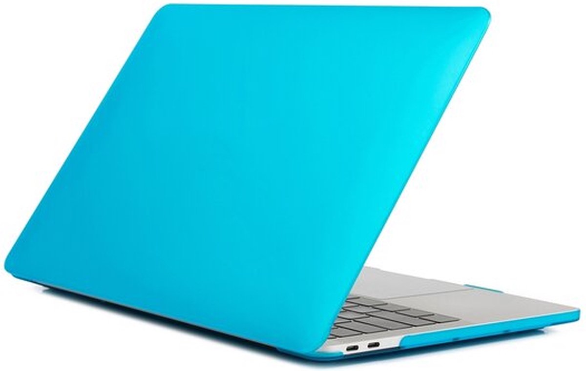 By Qubix MacBook Air 13,6 inch case - licht blauw (2022) - MacBook Air (M2 Chip) - Cover geschikt voor Apple MacBook Air (A2681)