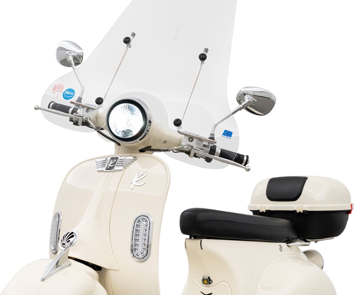 E-scooter - Retelli Vecchio Classico 20ah - Dreamy Latte - Keuze uit; Brom/snor - retro - incl kenteken, tenaamstelling en rijklaar maken – foto 5