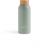 Bouteille isotherme waterdrop® - 400 ml - Acier inoxydable - Olive mat