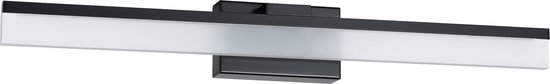 EGLO Palmital Wandlamp - LED - 59,5 cm - Zwart/Wit - Badkamer - Spiegellamp
