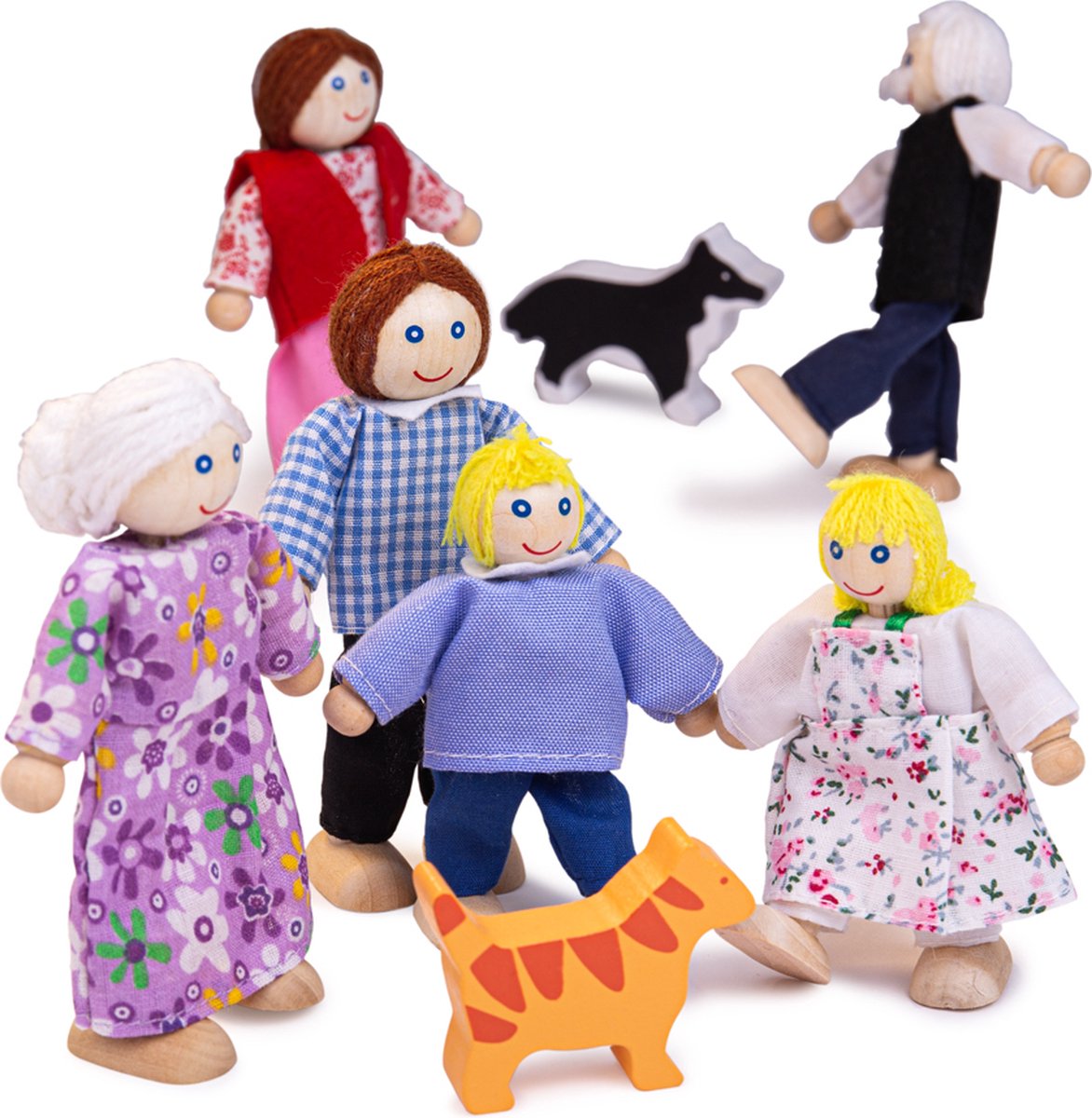 Poppenhuis Familie BigJigs JT117 — afbeelding 3