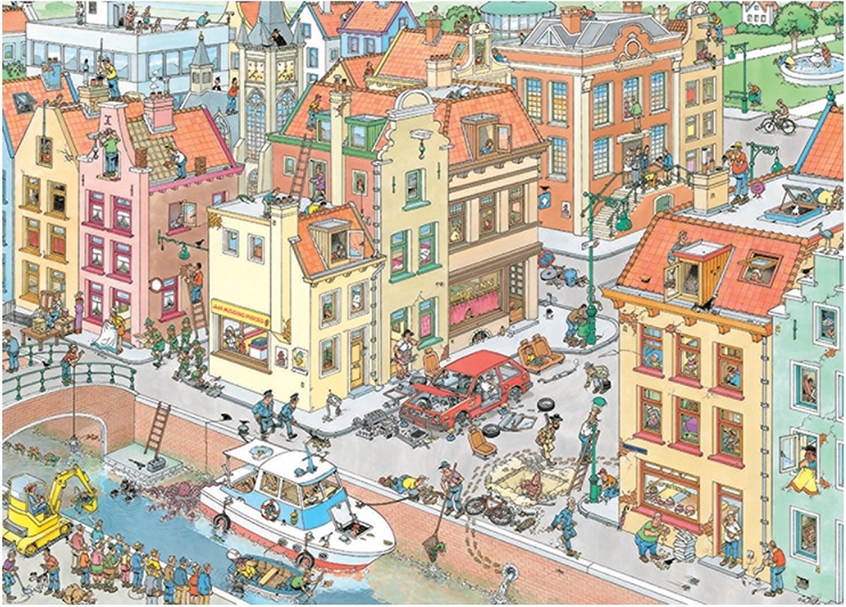 Jan van Haasteren Het Ontbrekende Stukje puzzel - 1000 stukjes — afbeelding 5
