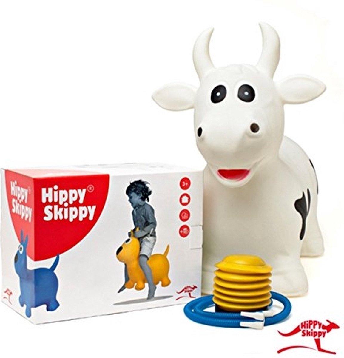 Hippy Skippy Springtier Kuh - Blaues Hüpfspielzeug Für Kinder