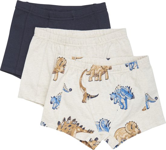 Minymo Jongens 3-pack Boxershorts Dierenprint - 128