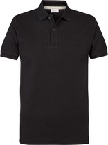 Profuomo - Polo Zwart - Modern-fit - Heren Poloshirt Maat XL