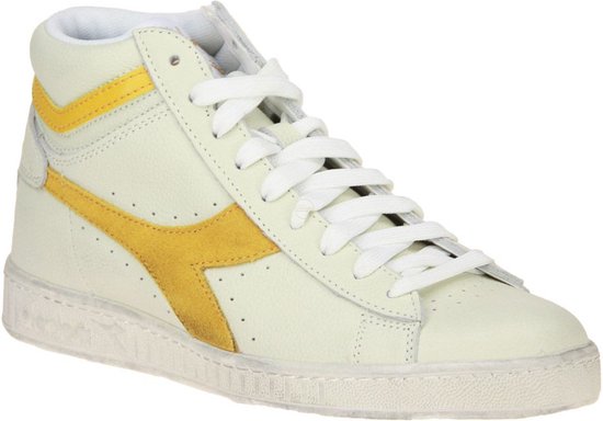 Diadora Game High Waxed Suede Wit-Geel