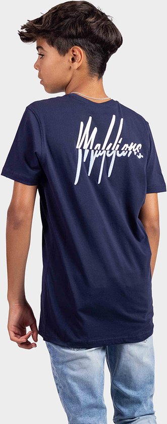Malelions Split Essentials T-Shirt Kids Blauw - Maat: 128