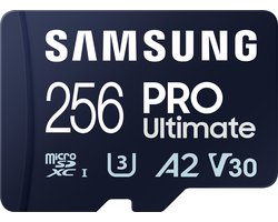 Samsung PRO Ultimate - Micro SD Kaart met Kaartlezer - 256 GB