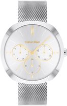 Calvin Klein CK25200338 Shape Dames Horloge - Mineraalglas - Staal - Zilver - 38 mm breed - Quartz - Druksluiting - 3 ATM (spatwater)