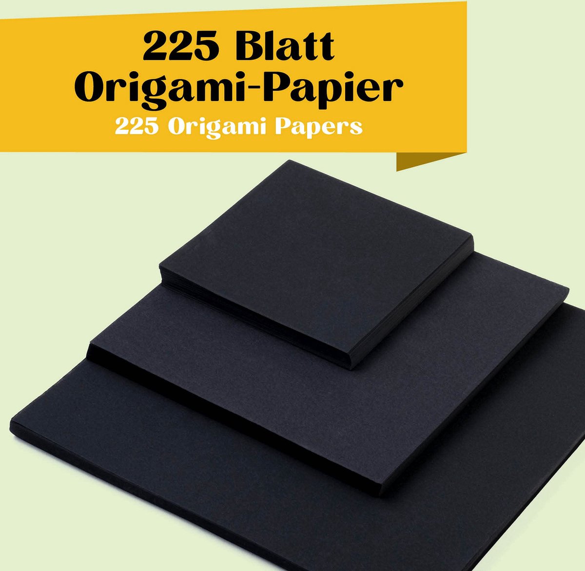 Tritart 220 Papier Origami 15x15cm & 10x10cm - 80g/m² Facile à Plier et  Double Face 