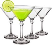 Martini cocktailglazen, premium kunststof, onbreekbaar, herbruikbaar, 20 cl, 4 stuks