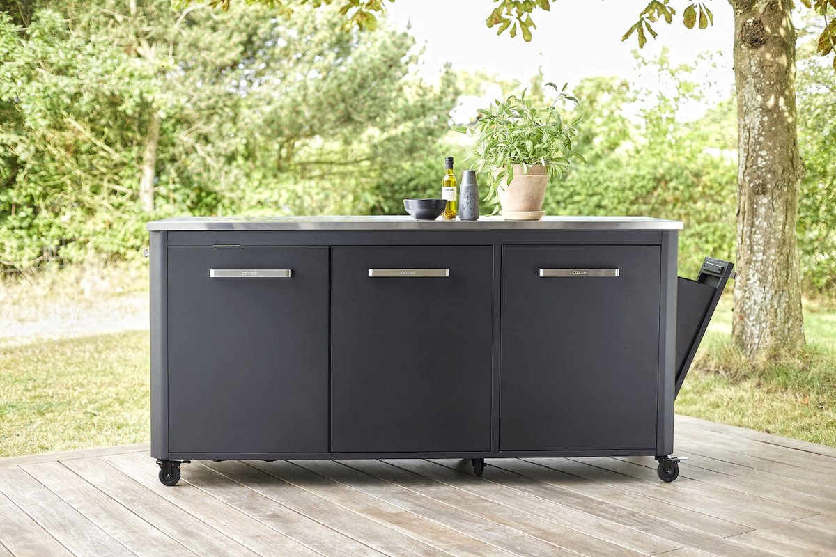 Cozze® Buitenkeuken 180 met roestvrijstalen tafelblad - afbeelding 3