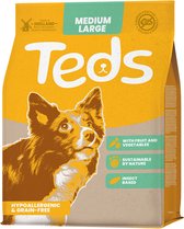 6x Teds Droogvoer met Insecten voor Middelgrote en Grote Honden 800 gr