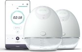 Bol.com Elvie Pump Dubbele Elektrische Borstkolf - Draagbaar - Hands-free - Geluidsloos - Incl. 4 flessen aanbieding