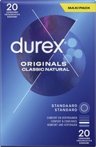 Préservatifs Durex Classic Natural - 20 pièces