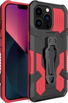 GSMNed – iPhone 14 – Sport – Luxe iPhone hoesje Rood – Magneetaansluiting – Shockproof Rood – Iphone 14