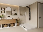 Shower & Design Douchekolom met massagestralen EVANA - Zwart - 45 x 150 cm L 45 cm x H 150 cm x D 45 cm