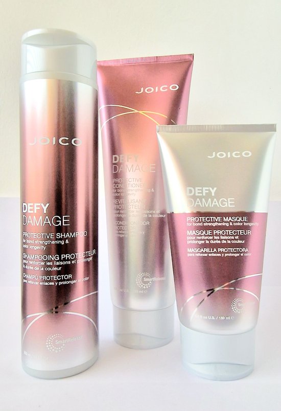 Joico Defy Damage trio protecteur Shampooing 300 ml + Après-shampooing 250 ml + Masque 150 ml