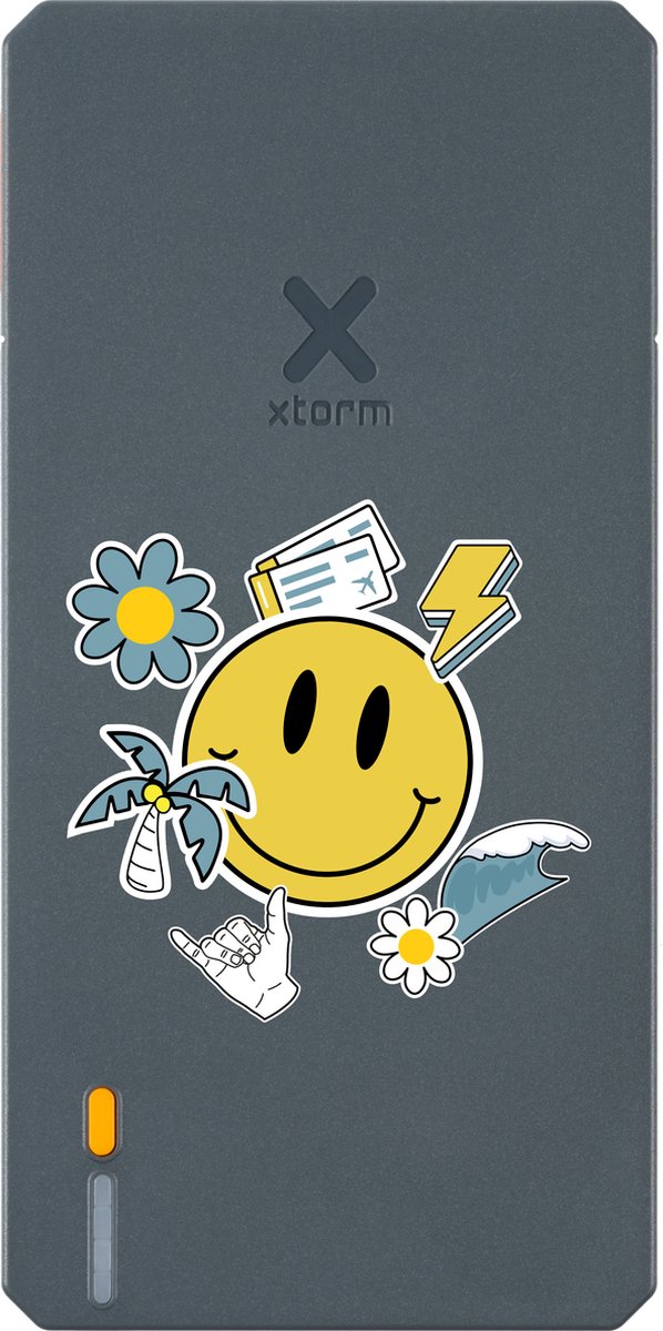 Xtorm Powerbank 20.000mAh Blauw - Design - Stickers - USB-C poort - Lichtgewicht / Reisformaat - Geschikt voor iPhone en Samsung