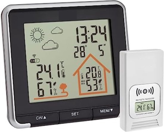 Station Meteo Interieur Exterieur Sans Fil, station météo sans fil