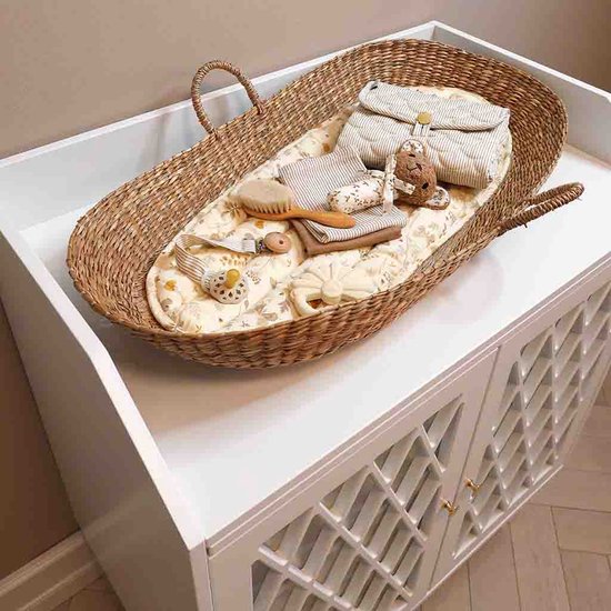 Cam Cam spuugdoekjes hydrofiel mix set van vier - classic stripes camel / praline van Cam Cam — afbeelding 3