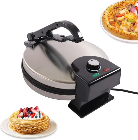 Crêpe Maker, 1400 W Crêpe Maker Pluizige Pannenkoeken Maker, Instelbare Temperatuur, 25 cm Non Stick Hot Plate, Gemakkelijk schoon te maken, voor Pannenkoeken Eieren Tortilla's Crêpe Maker, 1400 W Crêpe Maker Pluizige Pannenkoeken Maker, Instelbare Temperatuur, 25 cm Non Stick Hot Plate, Gemakkelijk schoon te maken, voor Pannenkoeken Eieren Tortilla's