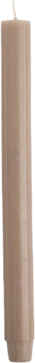 Rustik Lys - Dinerkaarsen (2,6 x 30 cm) - Flachs/ Olifant Grijs - Doos  20 stuks
