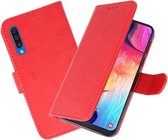 Bookstyle Wallet Cases Hoesje voor Samsung Galaxy A50 / A50S  Rood