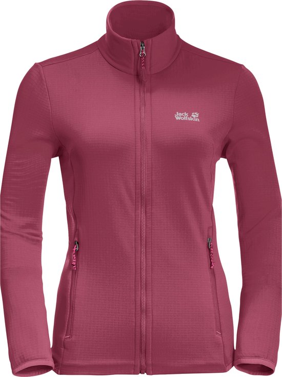 Jack Wolfskin Peak Grid Fleece - Fleecevest - Dames Sangria Red M