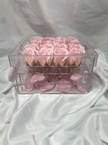 AG Luxurygifts bloemen box - flower box - rozen box - cadeau box - Valentijnsdag cadeau - Moederdag cadeau - soap roses - luxe cadeau - bloemen - rozen