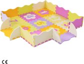 Zachte Baby Speelmat van Schuim - Niet-giftige Kruipmat - Perfect voor Thuis en Buiten Spelen - Speelkleed met Tegels - 20 Speelmatten - Afwerkranden - 90x90x16