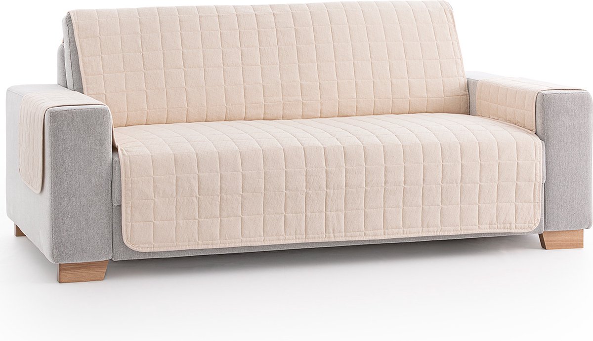 Belmarti® Bankbeschermer Pure - 240cm breed - Beige - Gemaakt van hoogwaardig katoen voor optimaal comfort